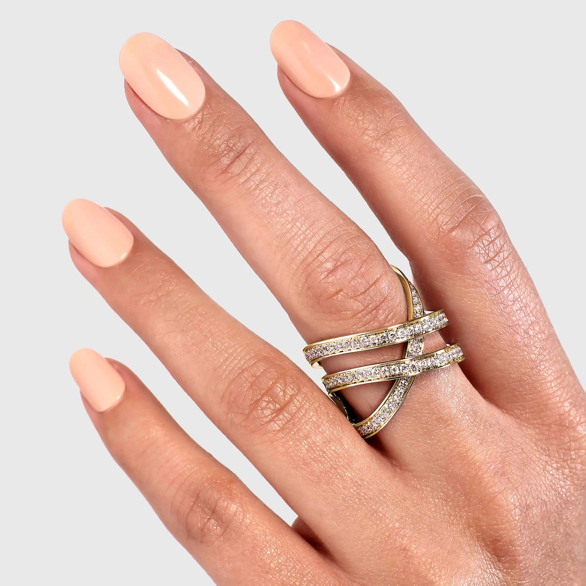 Infinity Double Diamond Ring