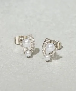 JMG250075 CO Sparkling Pearl Earrings
