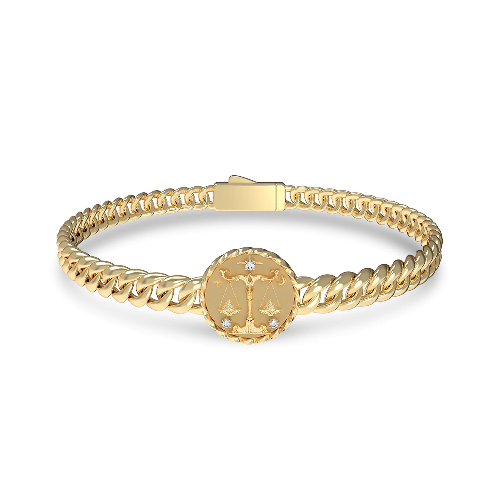 Libra Amulet Cuban Bracelet