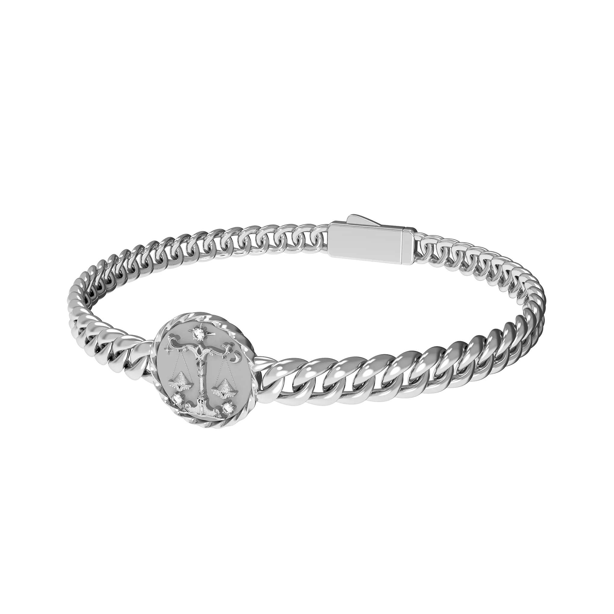 Libra Amulet Cuban Bracelet