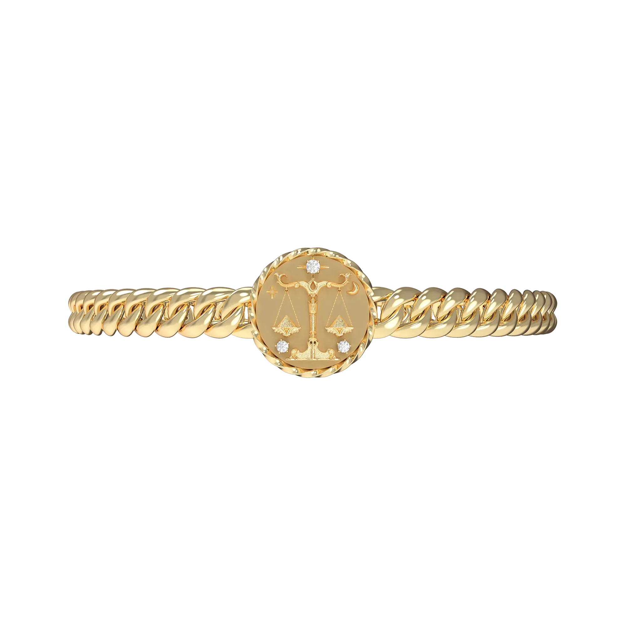 Libra Amulet Cuban Bracelet