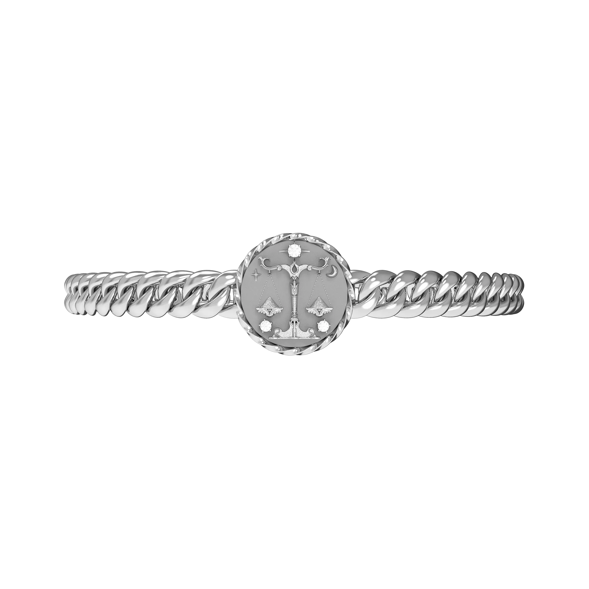 Libra Amulet Cuban Bracelet