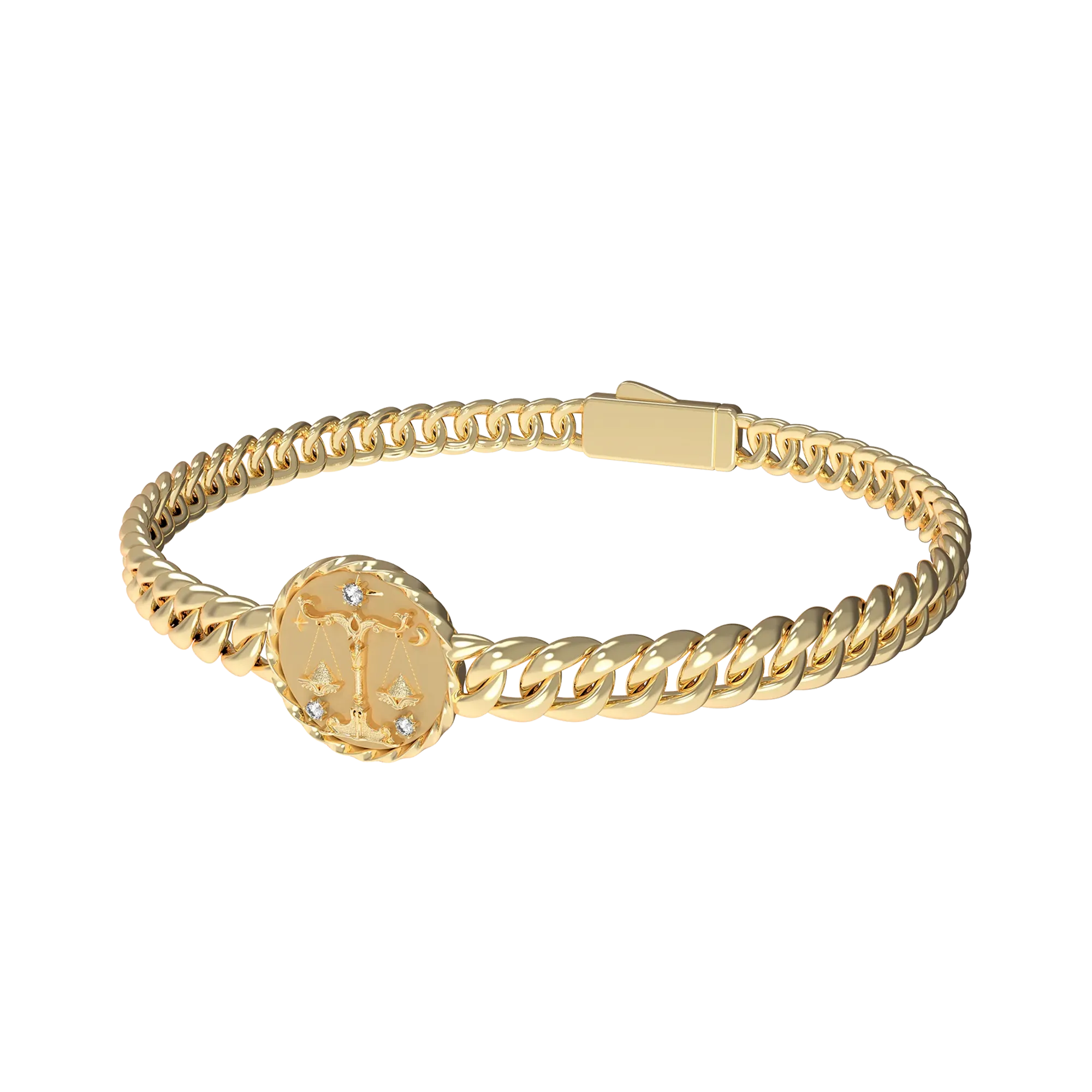Libra Amulet Cuban Bracelet