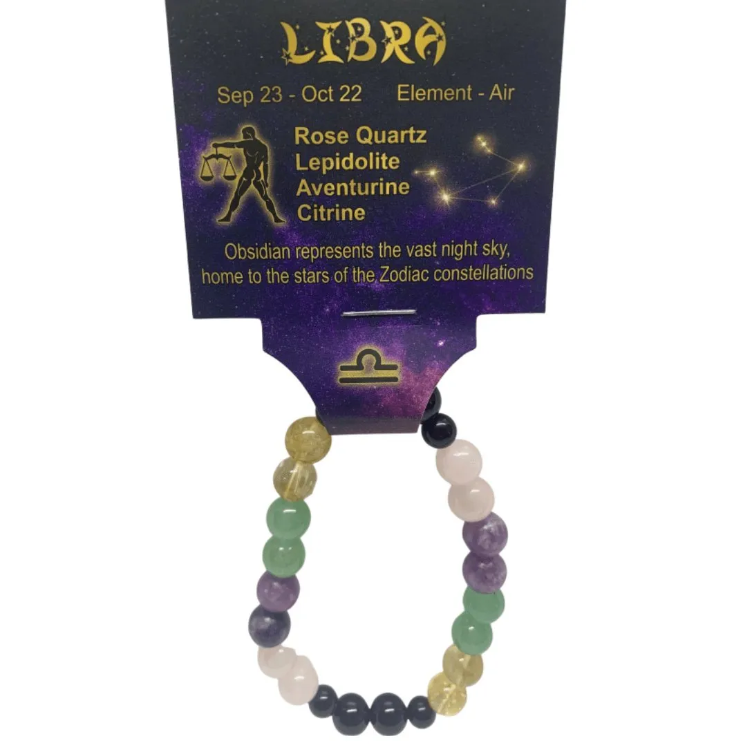 Libra | Crystal Healing Bracelet For Zoadic Energy