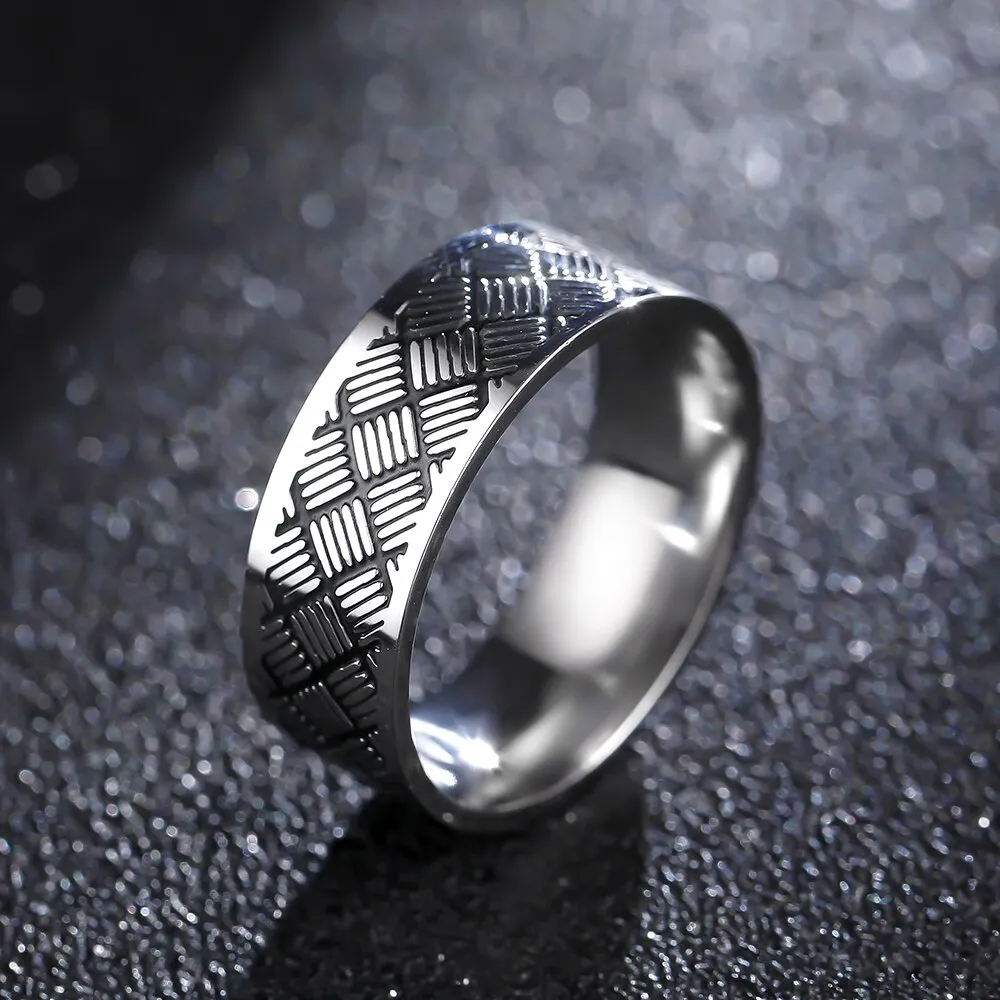 Lucky "Om Mani Padme Hum" Sanskrit Buddhist Mantra Ring