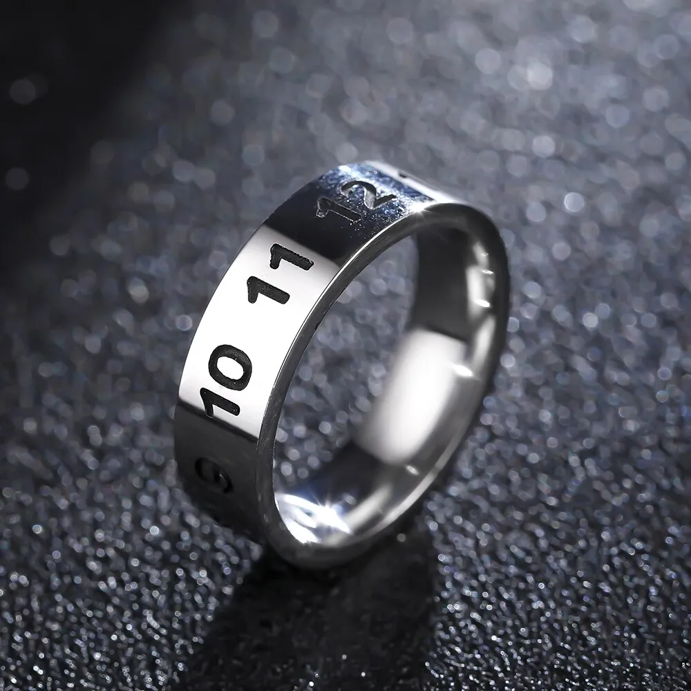 Lucky "Om Mani Padme Hum" Sanskrit Buddhist Mantra Ring