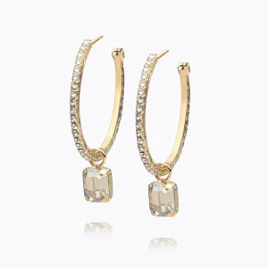 Lydia Loop Earrings / Golden Shadow