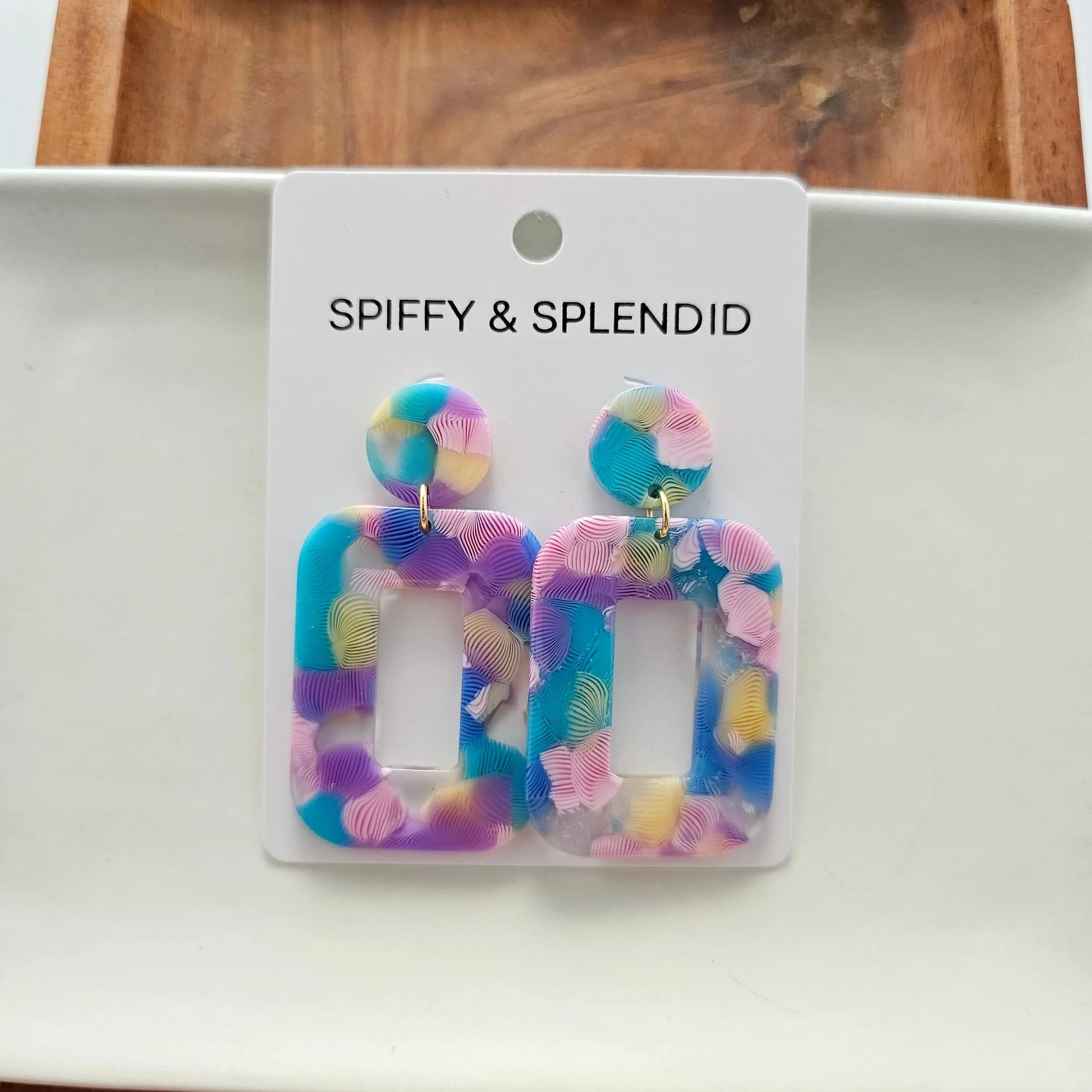 Margot Earrings Watercolor by Spiffy & Splendid