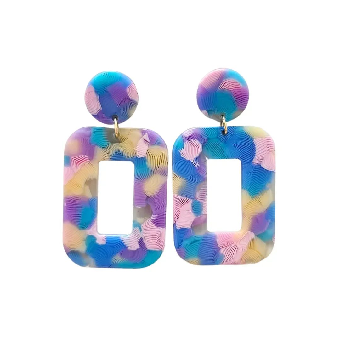 Margot Earrings Watercolor by Spiffy & Splendid