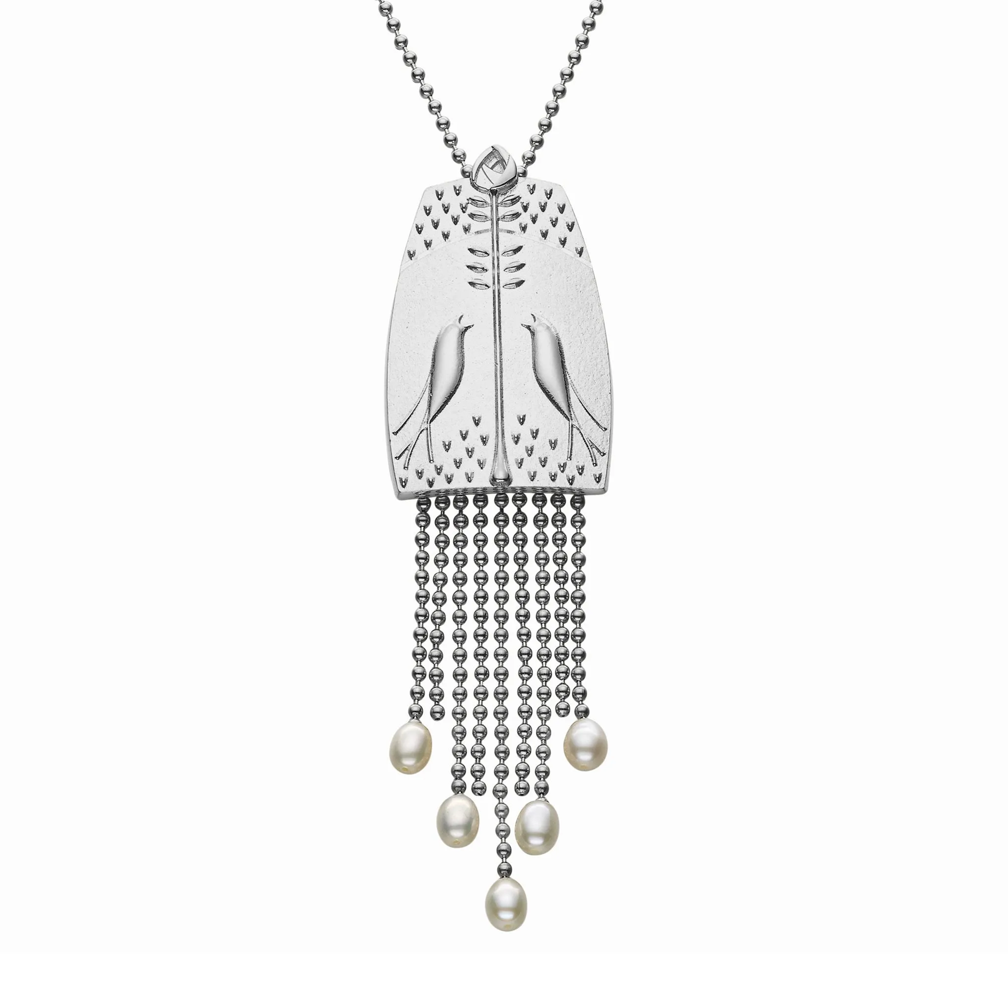 Meadowlark White Pearl Pendant