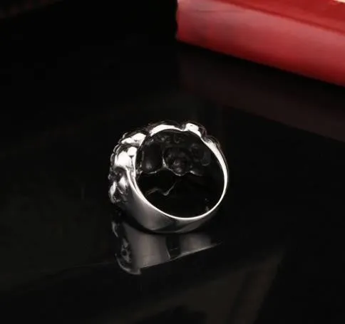 Men's Punk Biker Jewelry lot of multi solid Skull Ring 316L Stainless Steel Jewelry