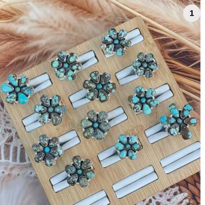 Mine 8 Blooming Stone Rings