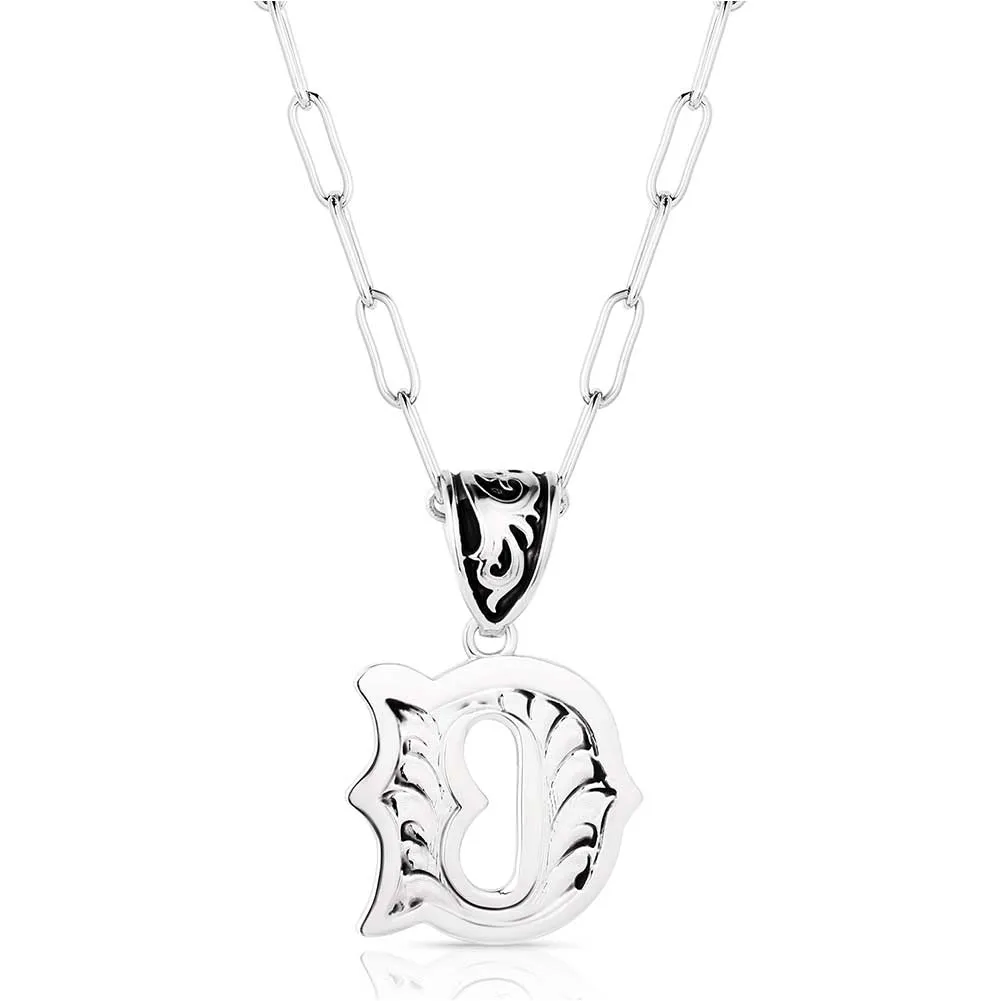 Montana Silversmith Western Initial Necklace - D