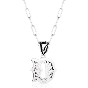 Montana Silversmith Western Initial Necklace - D