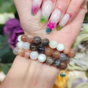 Moonstone Mix Bracelet (High Quality) for New Begginings, Artistic Expression, Creativity & Manifestation