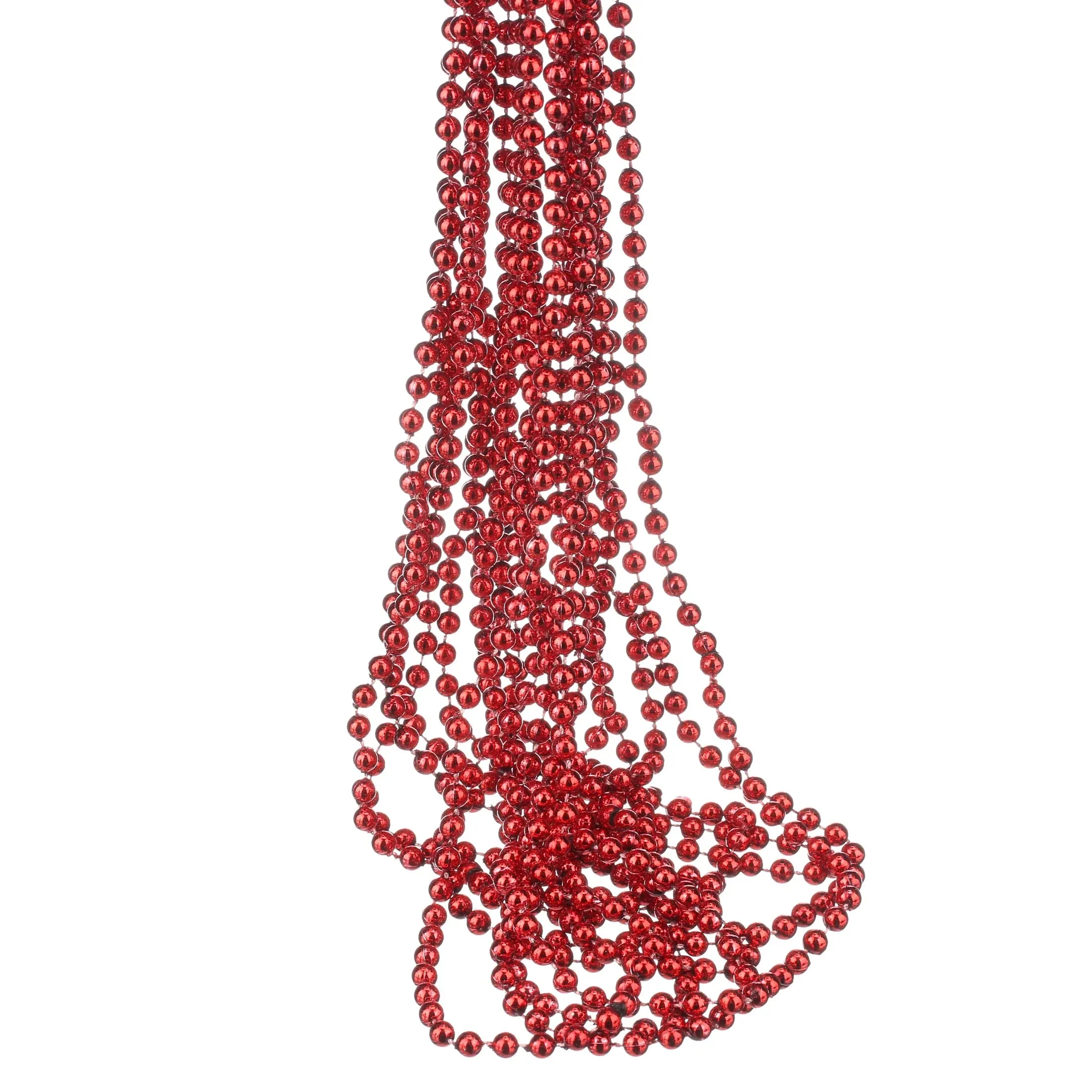 Multicolor Mardi Gras Plastic Beads, 33" by