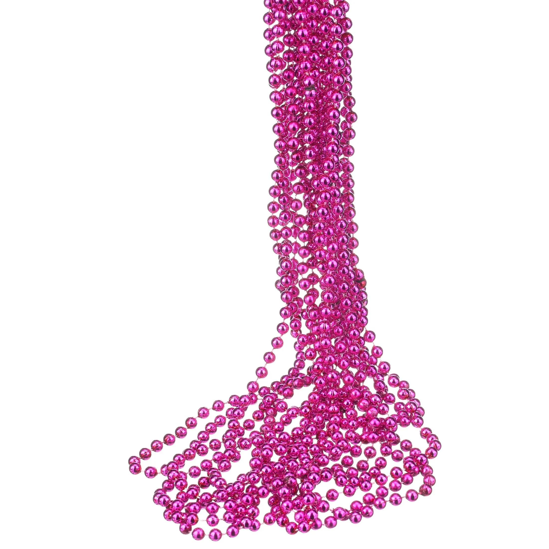 Multicolor Mardi Gras Plastic Beads, 33" by