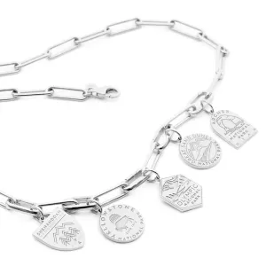 National Park Clip Necklace Bundle, 5 silver charms