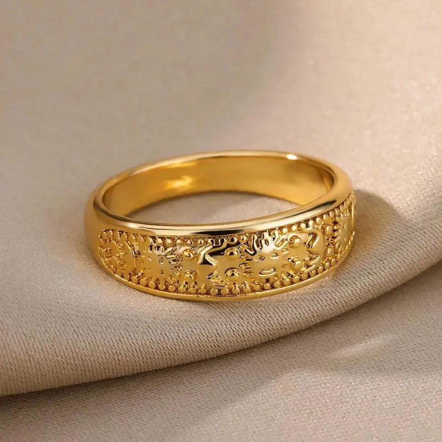 New In Twisted Snake Rings For Women and Girls - 14K Gold Colour Stainless Steel Aesthetic Luxury Vintage Rings