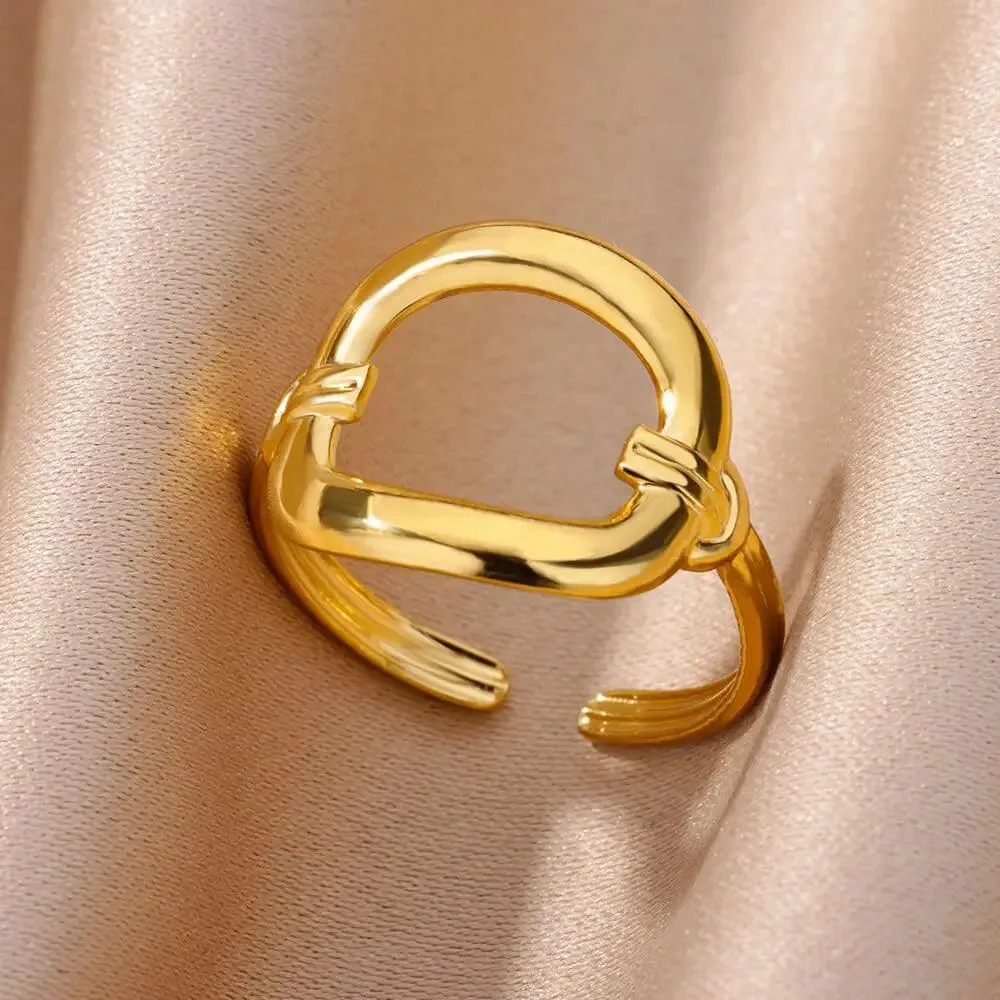 New In Twisted Snake Rings For Women and Girls - 14K Gold Colour Stainless Steel Aesthetic Luxury Vintage Rings