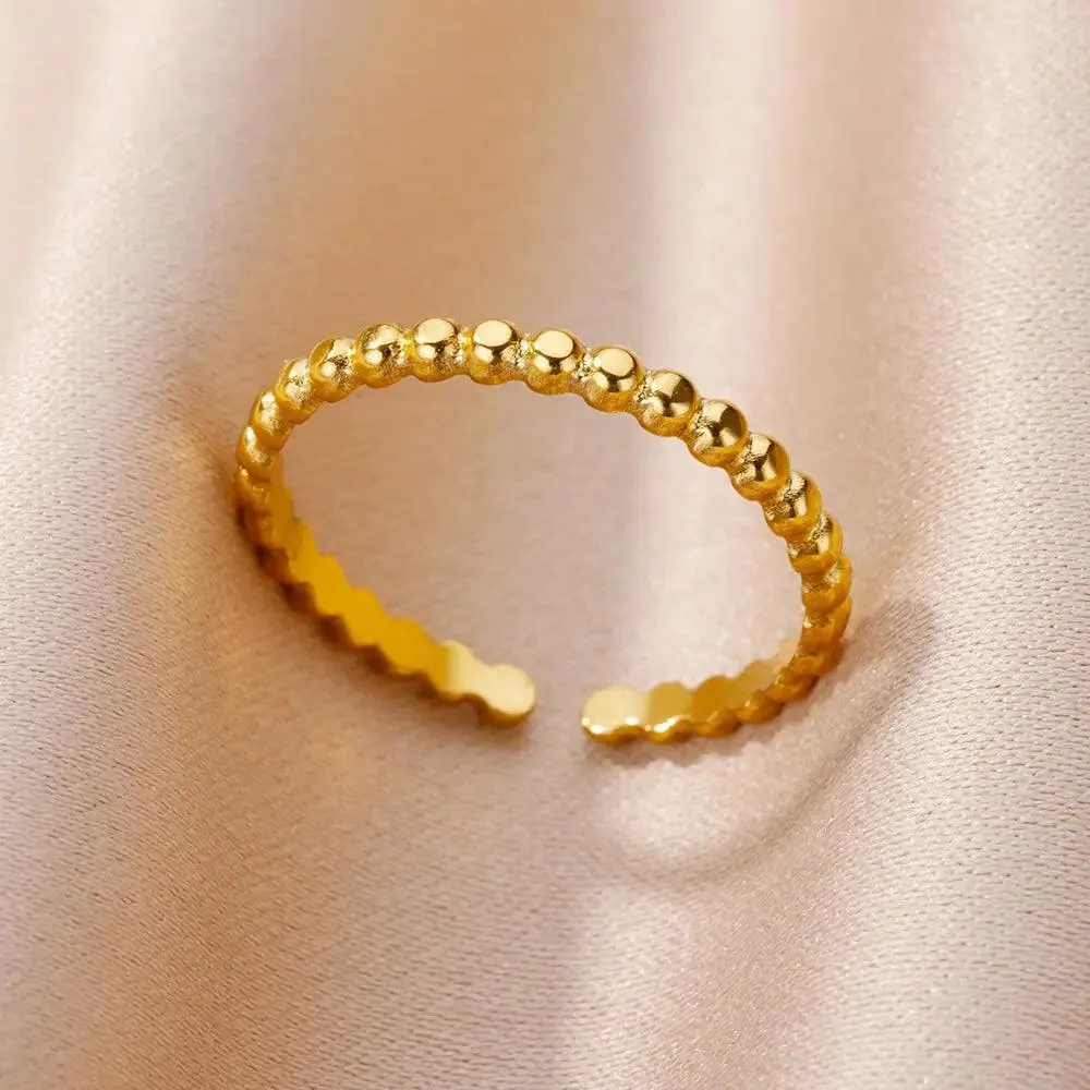 New In Twisted Snake Rings For Women and Girls - 14K Gold Colour Stainless Steel Aesthetic Luxury Vintage Rings