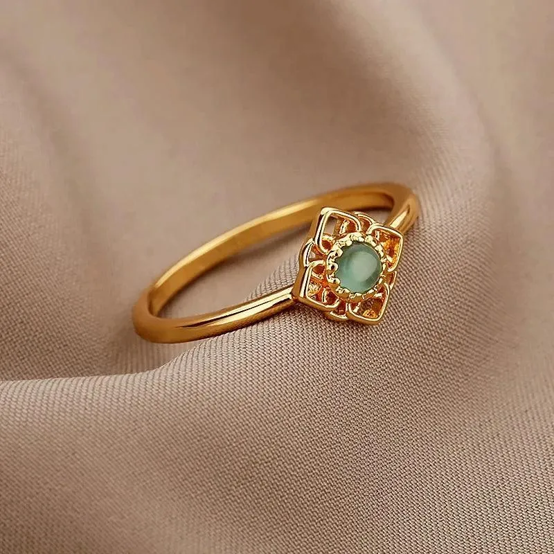 New In Twisted Snake Rings For Women and Girls - 14K Gold Colour Stainless Steel Aesthetic Luxury Vintage Rings