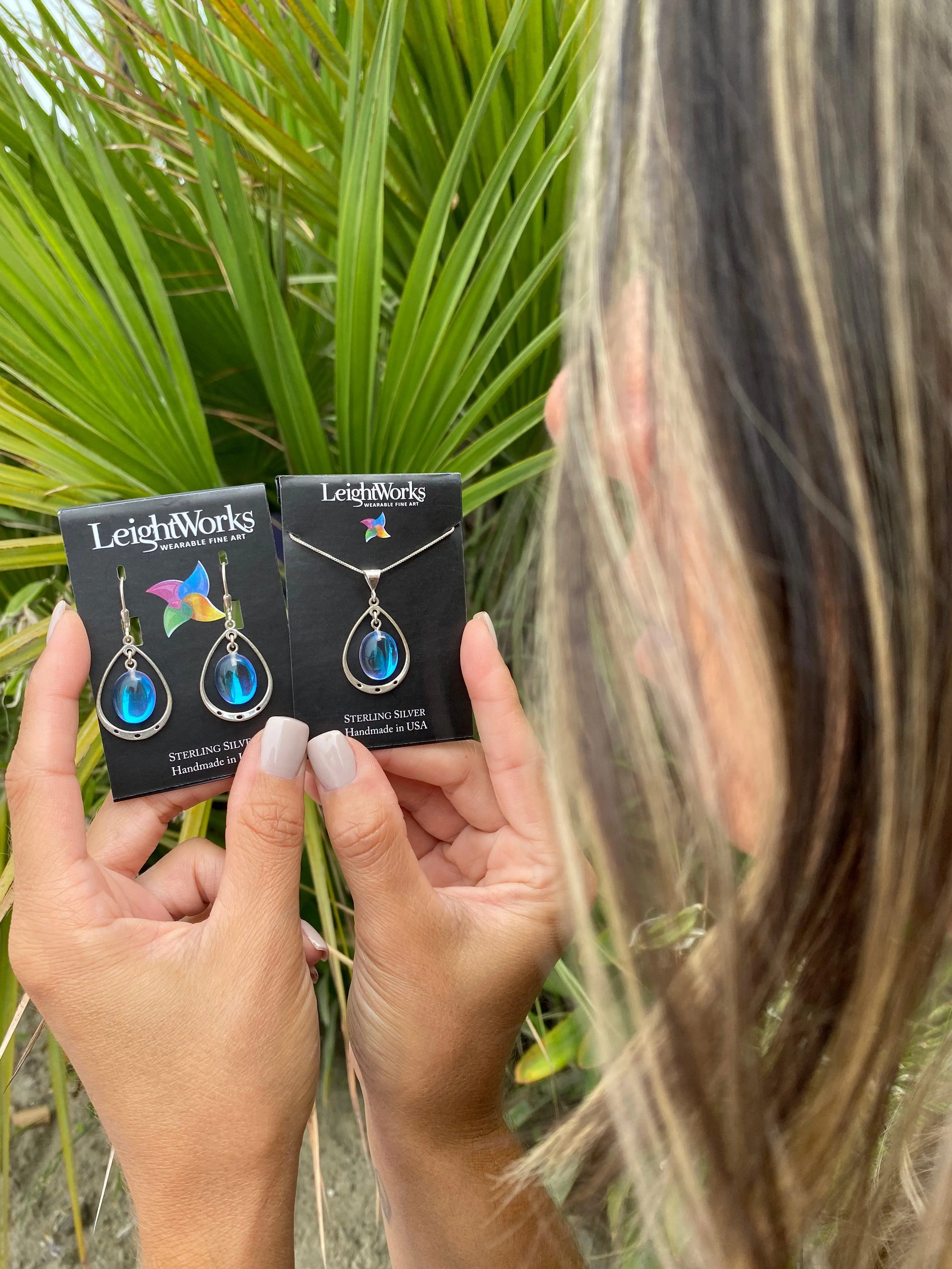 Oval with Loop Earrings
