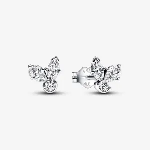 Pandora Silver Sparkling Herbarium Cluster Stud Earrings