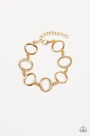 Paparazzi Bracelet ~ Beautiful Inside and Out - Gold