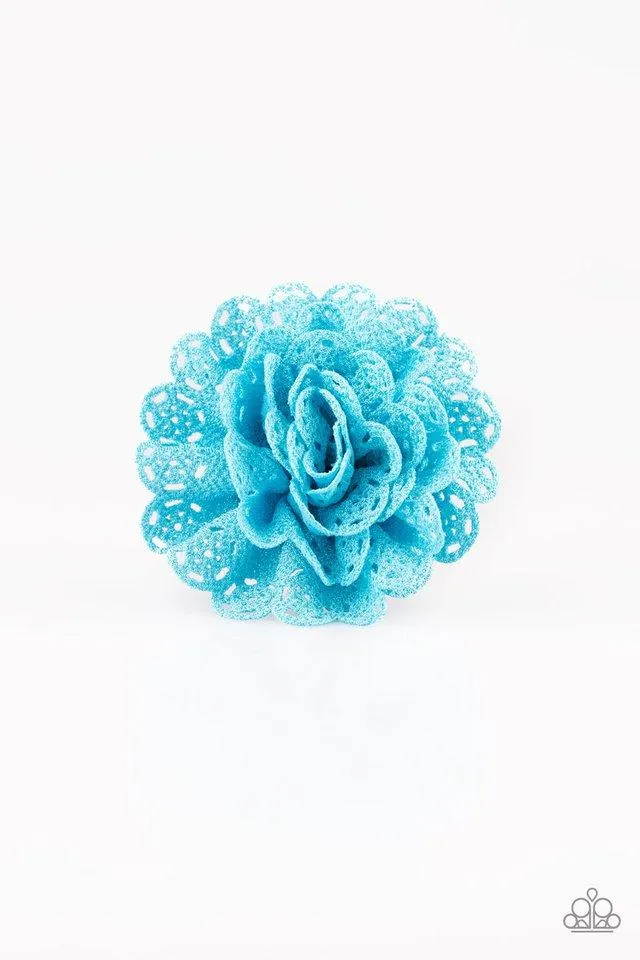 Paparazzi Hair Accessories ~ Floral Fashionista - Blue