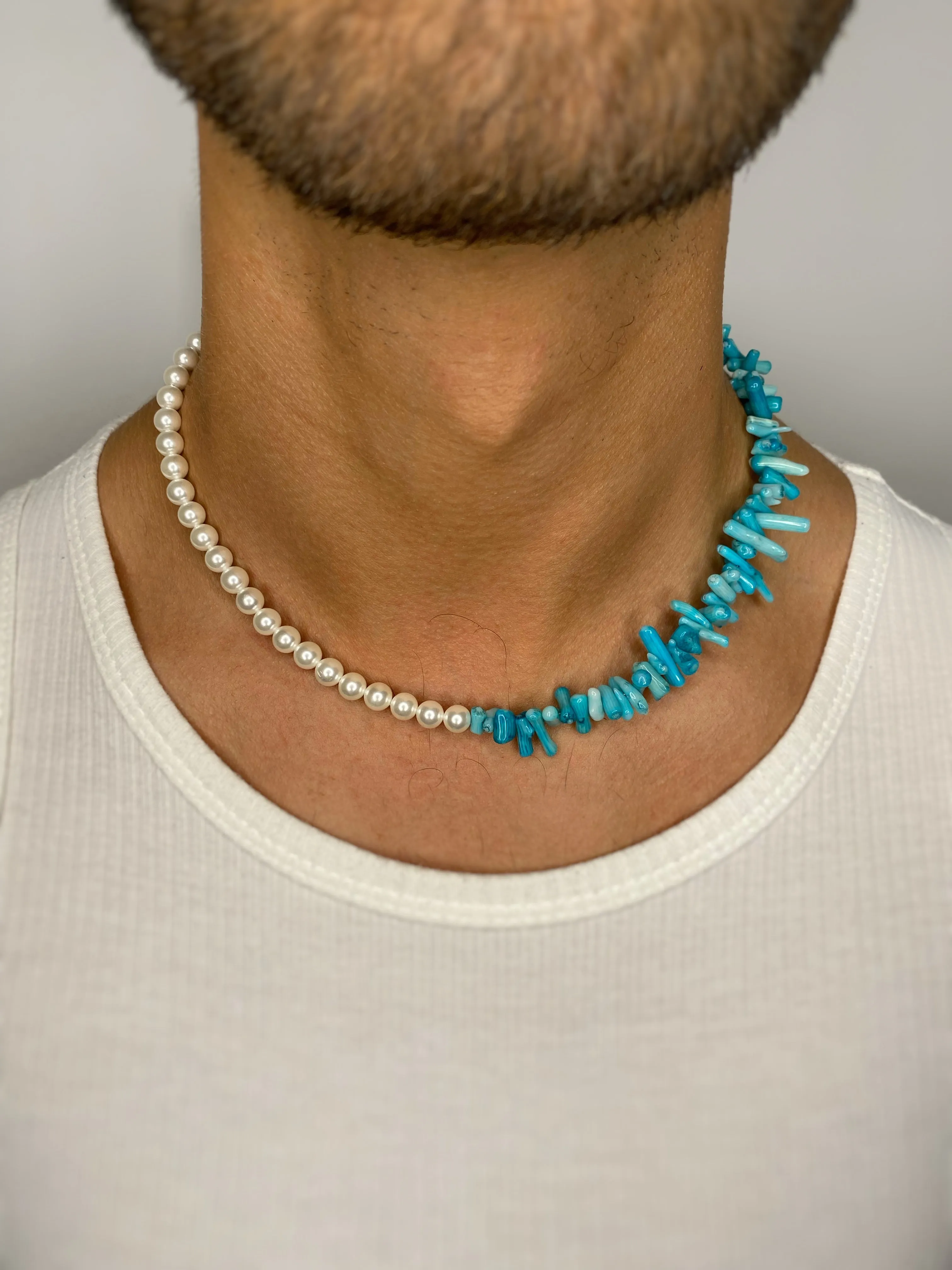 PEARL & CORAL NECKLACE