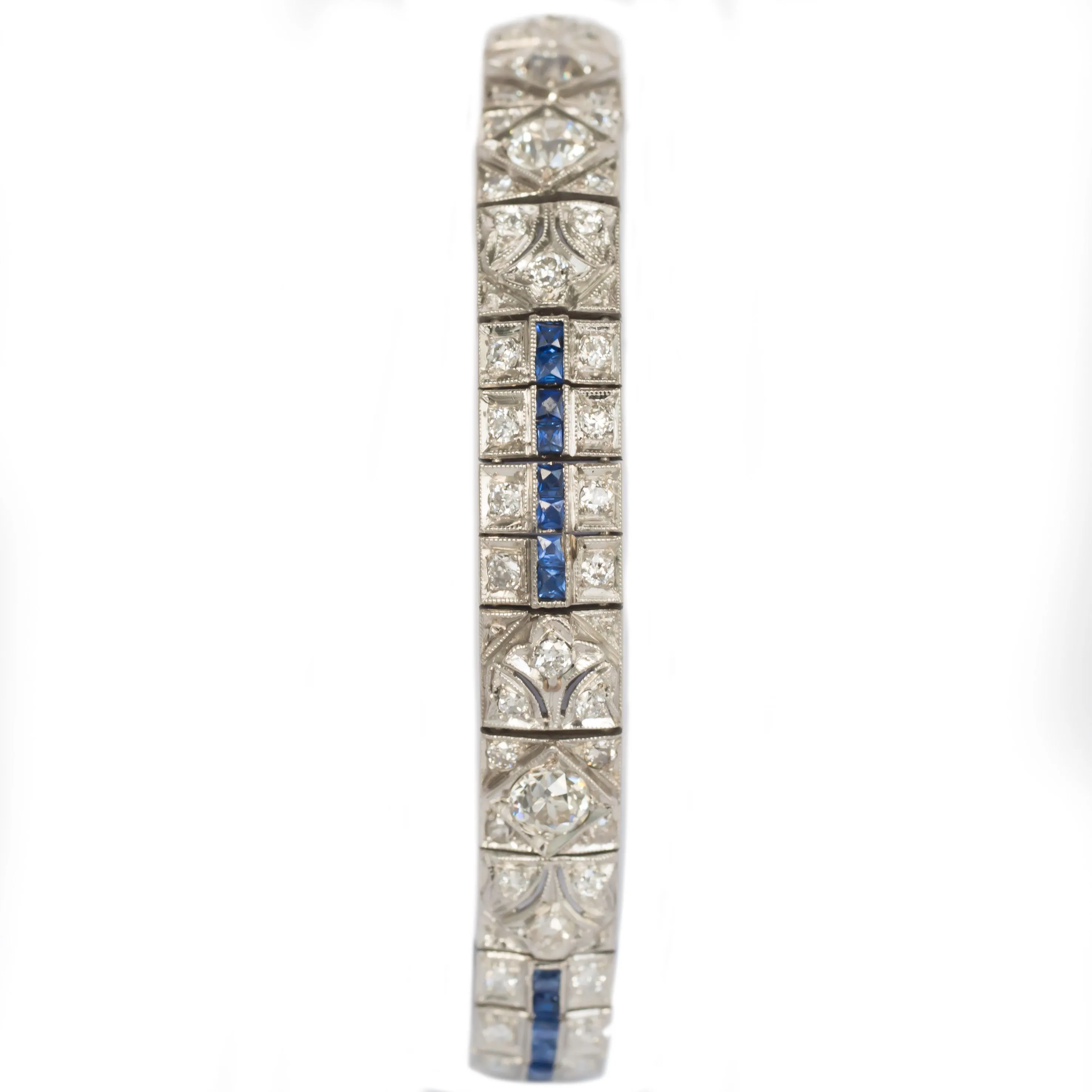 Platinum, Sapphire and Diamond Bracelet