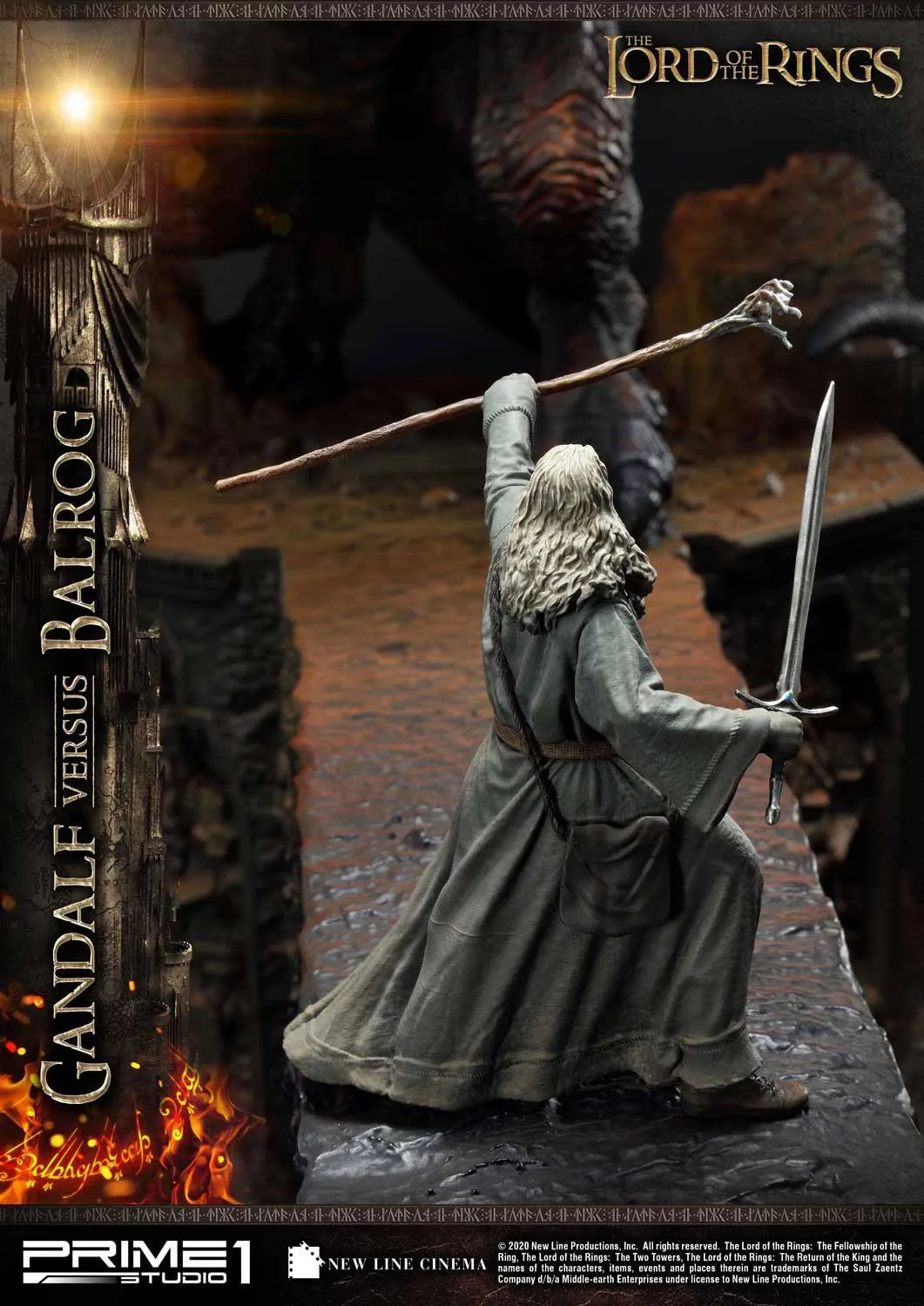 PRIME 1 STUDIOS - The Lord of the Rings - Statue Gandalf Vs. Balrog EXCLUSIVE