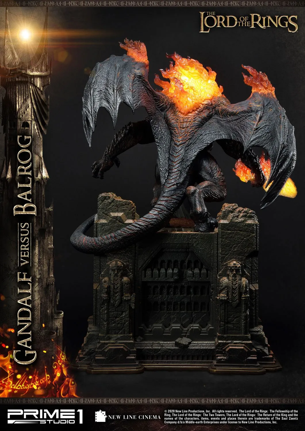 PRIME 1 STUDIOS - The Lord of the Rings - Statue Gandalf Vs. Balrog EXCLUSIVE