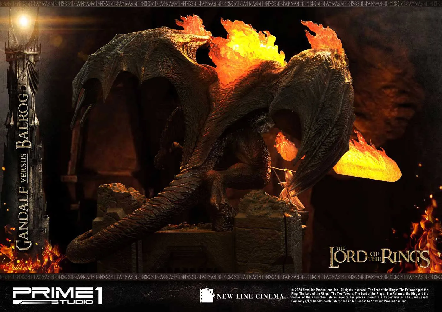 PRIME 1 STUDIOS - The Lord of the Rings - Statue Gandalf Vs. Balrog EXCLUSIVE