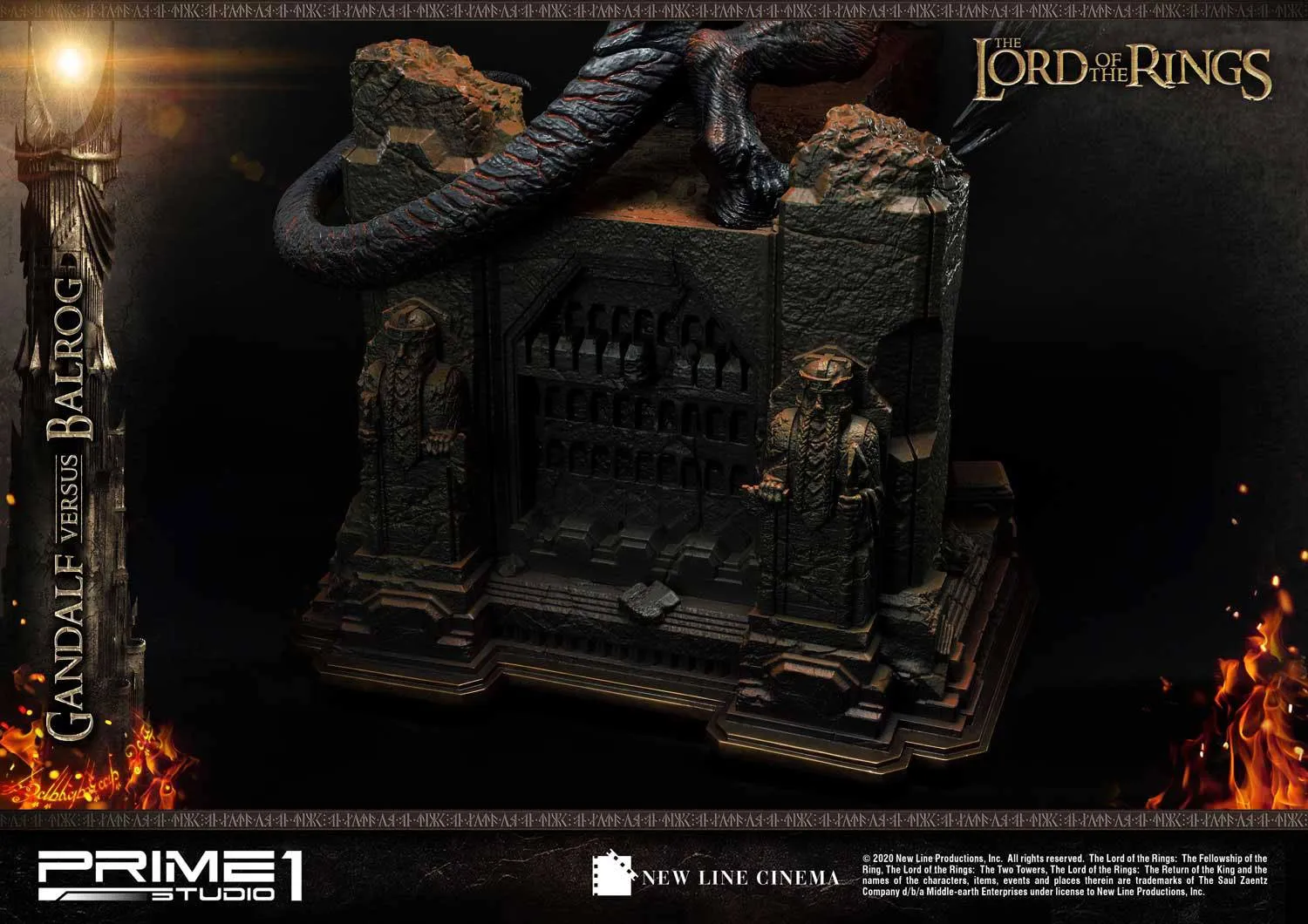 PRIME 1 STUDIOS - The Lord of the Rings - Statue Gandalf Vs. Balrog EXCLUSIVE