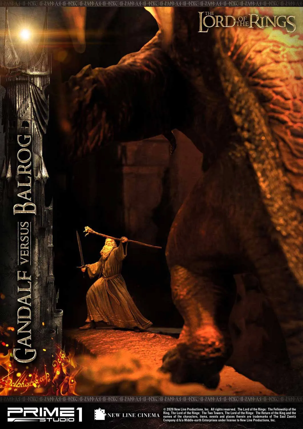 PRIME 1 STUDIOS - The Lord of the Rings - Statue Gandalf Vs. Balrog EXCLUSIVE