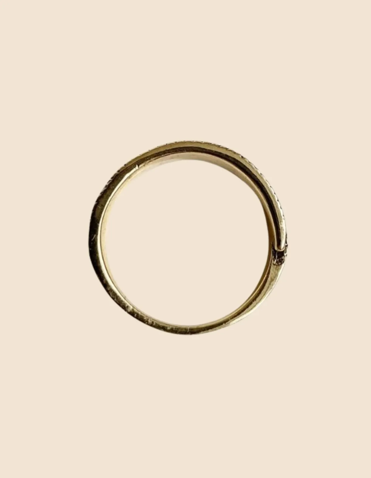 Ring Leaf  Antique Gold Finish