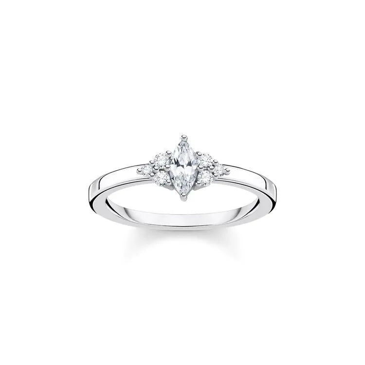 Ring Vintage White Stones Silver | Thomas Sabo