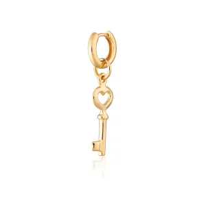 Scream Pretty Key Single Huggie Earring