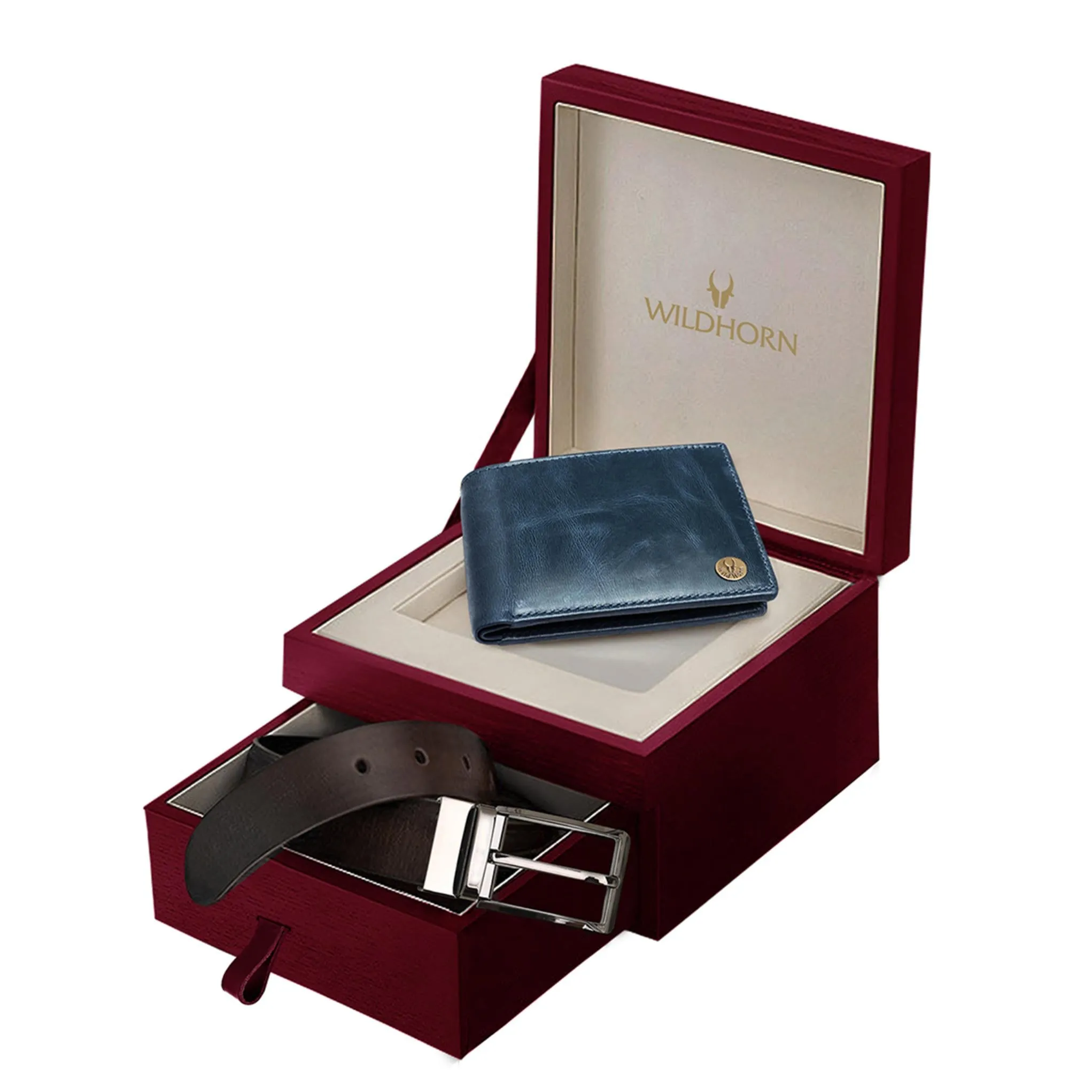 SEYMOUR Leather Wallet & Belt Gift Hamper for Men