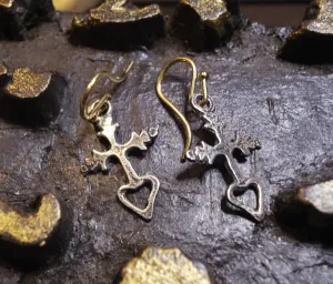 Shannon Koszyk Sacred Heart Medal Earrings