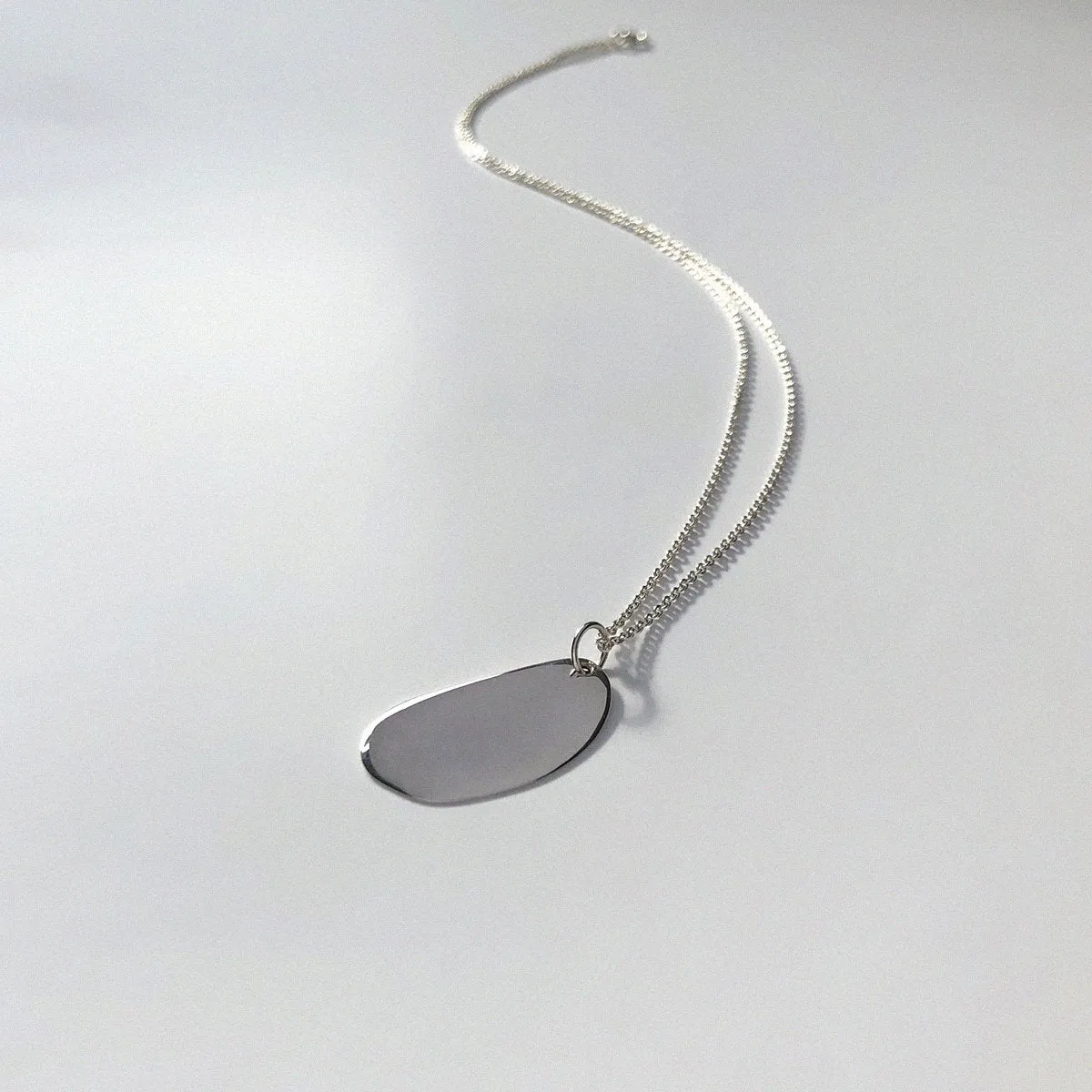 Silver Plated Plate Neclace