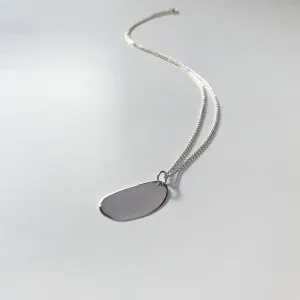 Silver Plated Plate Neclace