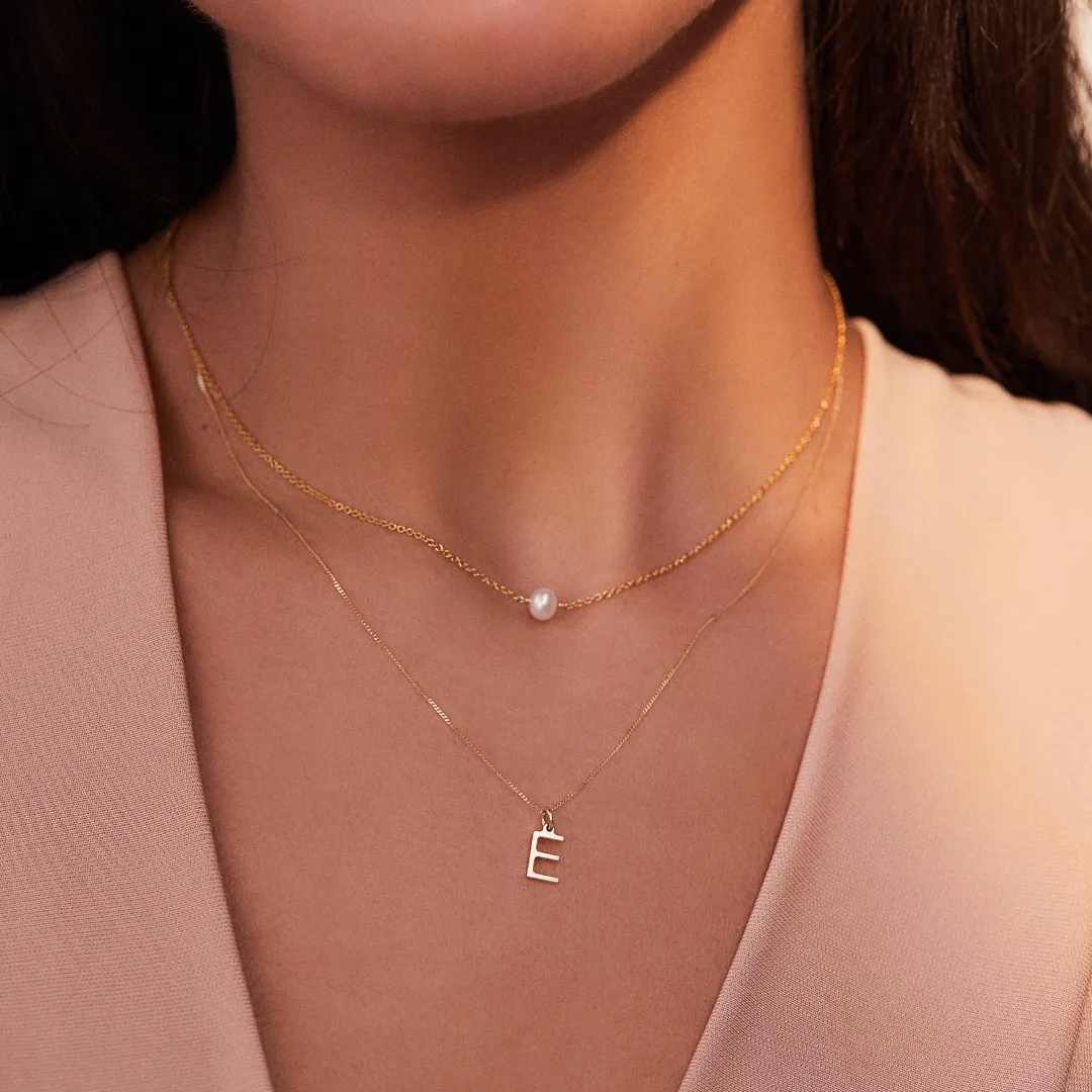 Silver Single Pearl Choker