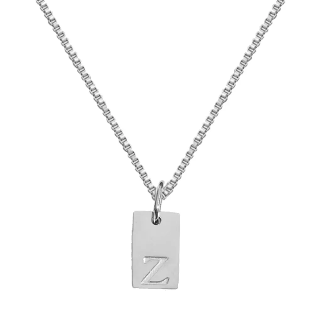 Simple Style Choker Women Stainless Steel Pendant Necklace