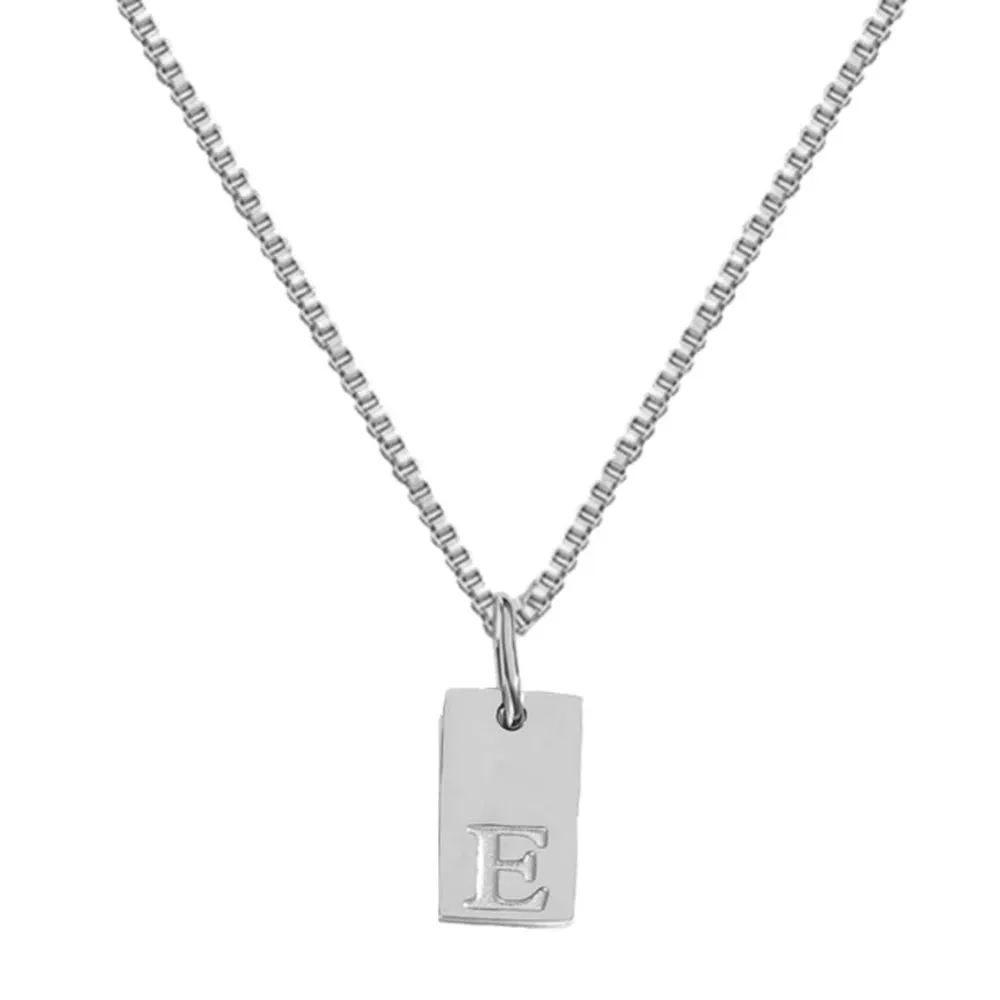 Simple Style Choker Women Stainless Steel Pendant Necklace
