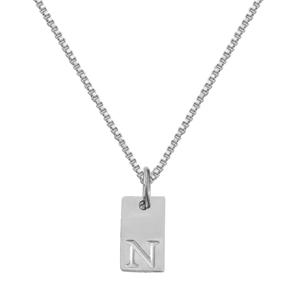 Simple Style Choker Women Stainless Steel Pendant Necklace