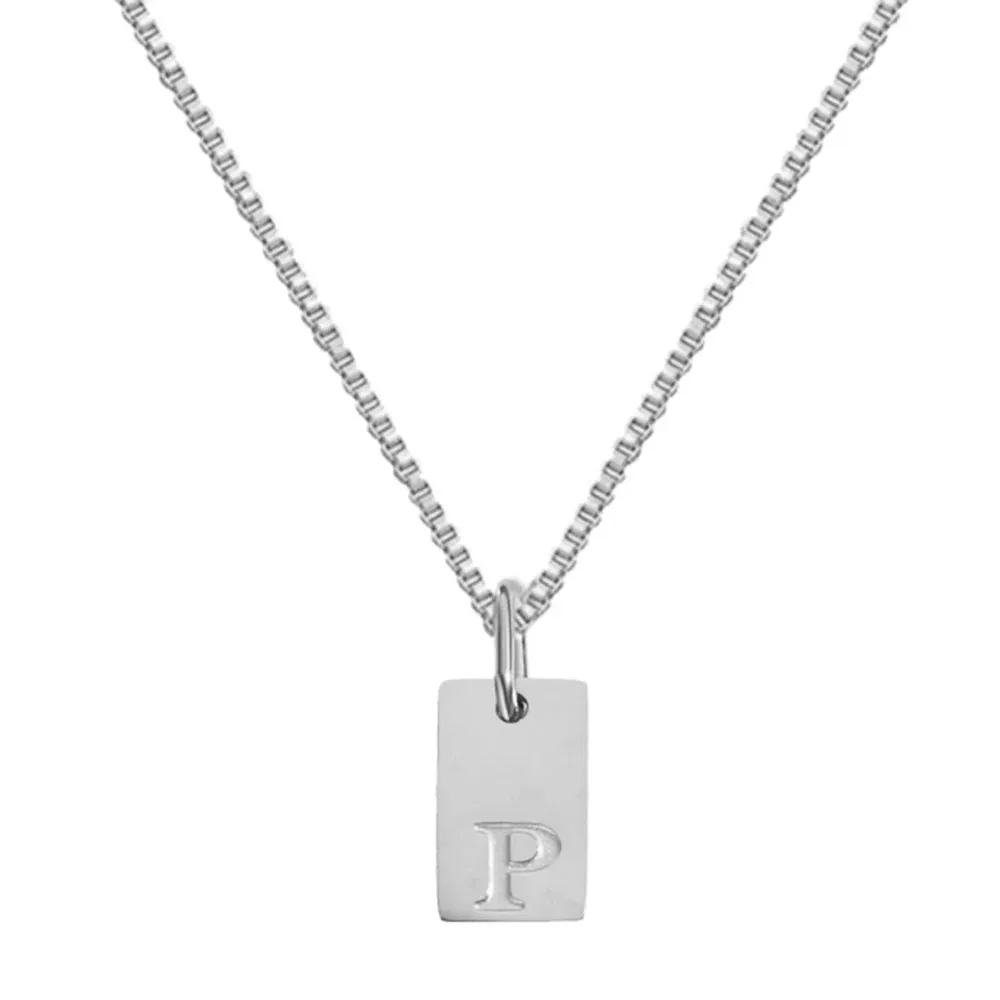 Simple Style Choker Women Stainless Steel Pendant Necklace