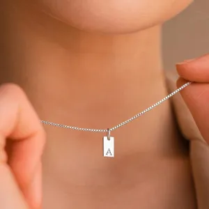 Simple Style Choker Women Stainless Steel Pendant Necklace
